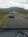 Highland Traffic Jam on A832 Nowhere Near Ullapool, Sgurr Mor in Background
